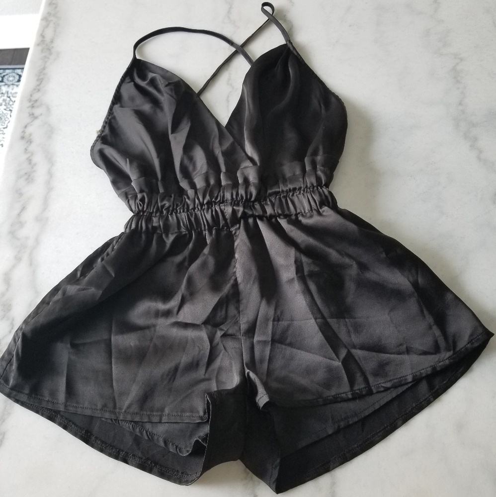 Sexy black romper